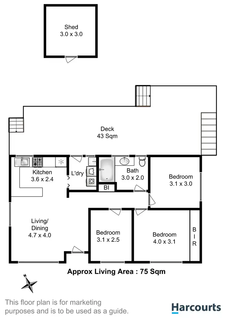 Floorplan of Homely house listing, 6 Takari Place, Mornington TAS 7018