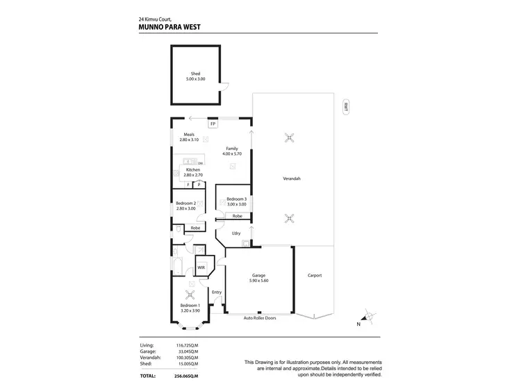 Floorplan of Homely house listing, 24 Kimvu Court, Munno Para West SA 5115