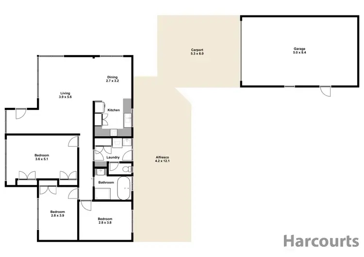 Floorplan of Homely house listing, 26 Guy Street, Newborough VIC 3825
