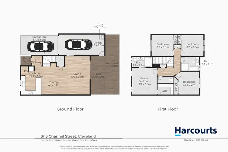 Floorplan of Homely townhouse listing, 3/13 Channel Street, Cleveland QLD 4163