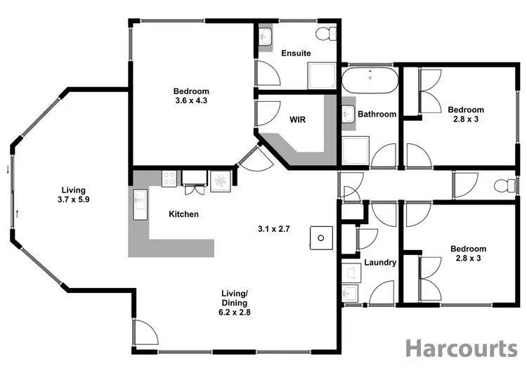 Floorplan of Homely rural property listing, 295 Monash Road, Newborough VIC 3825
