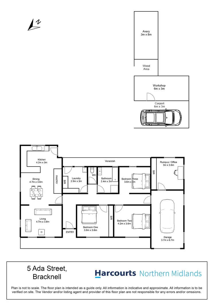Floorplan of Homely house listing, 5 Ada Street, Bracknell TAS 7302