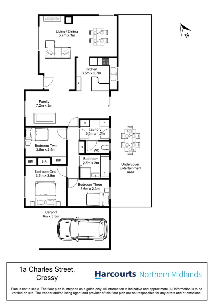 Floorplan of Homely house listing, 1A Charles Street, Cressy TAS 7302