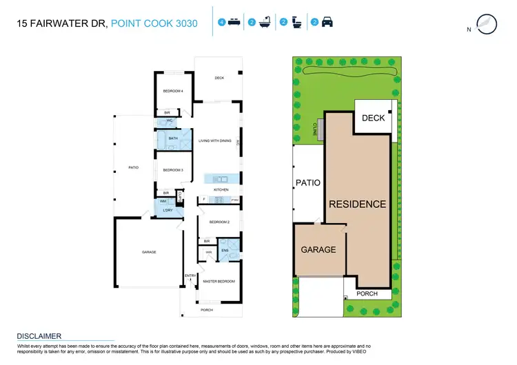 Floorplan of Homely house listing, 15 Fairwater Drive, Point Cook VIC 3030