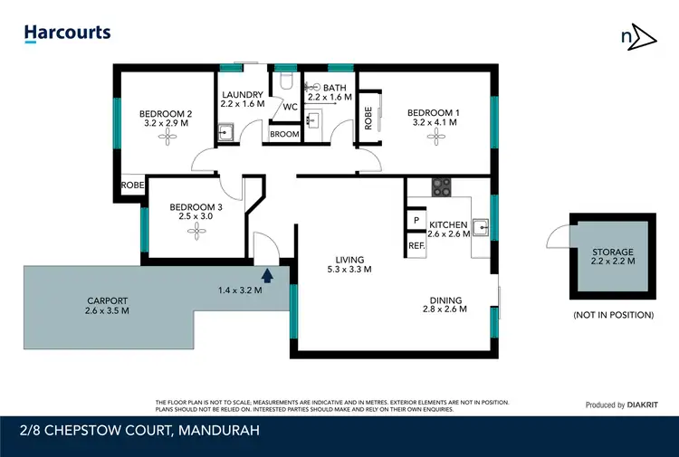 Floorplan of Homely house listing, 2/8 Chepstow Drive, Mandurah WA 6210