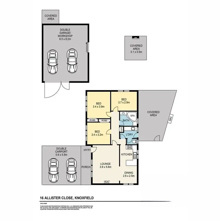 Floorplan of Homely house listing, 16 Allister Close, Knoxfield VIC 3180