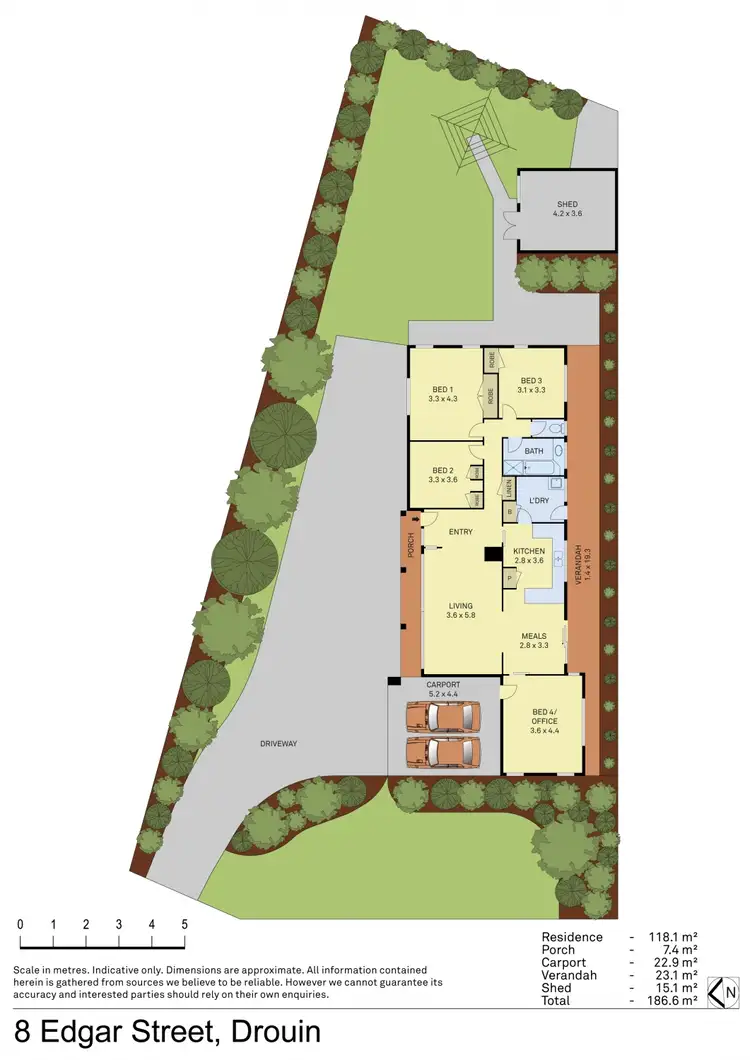 Floorplan of Homely house listing, 8 Edgar Street, Drouin VIC 3818