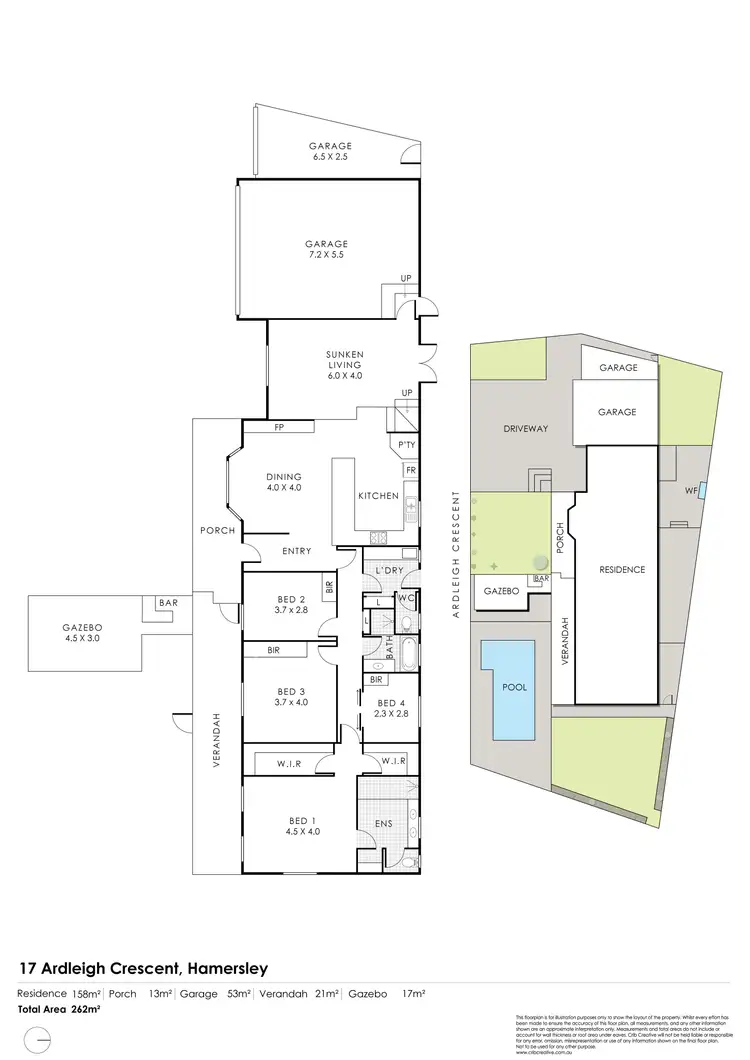 Floorplan of Homely house listing, 17 Ardleigh Crescent, Hamersley WA 6022