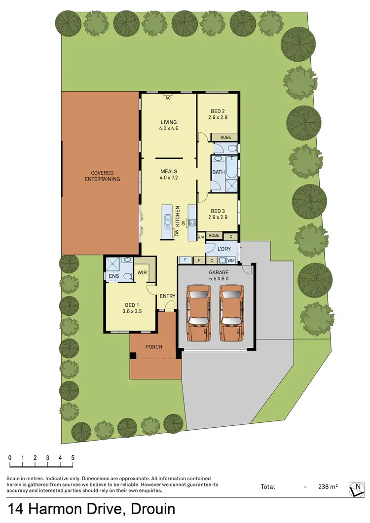 Floorplan of Homely house listing, 14 Harmon Drive, Drouin VIC 3818