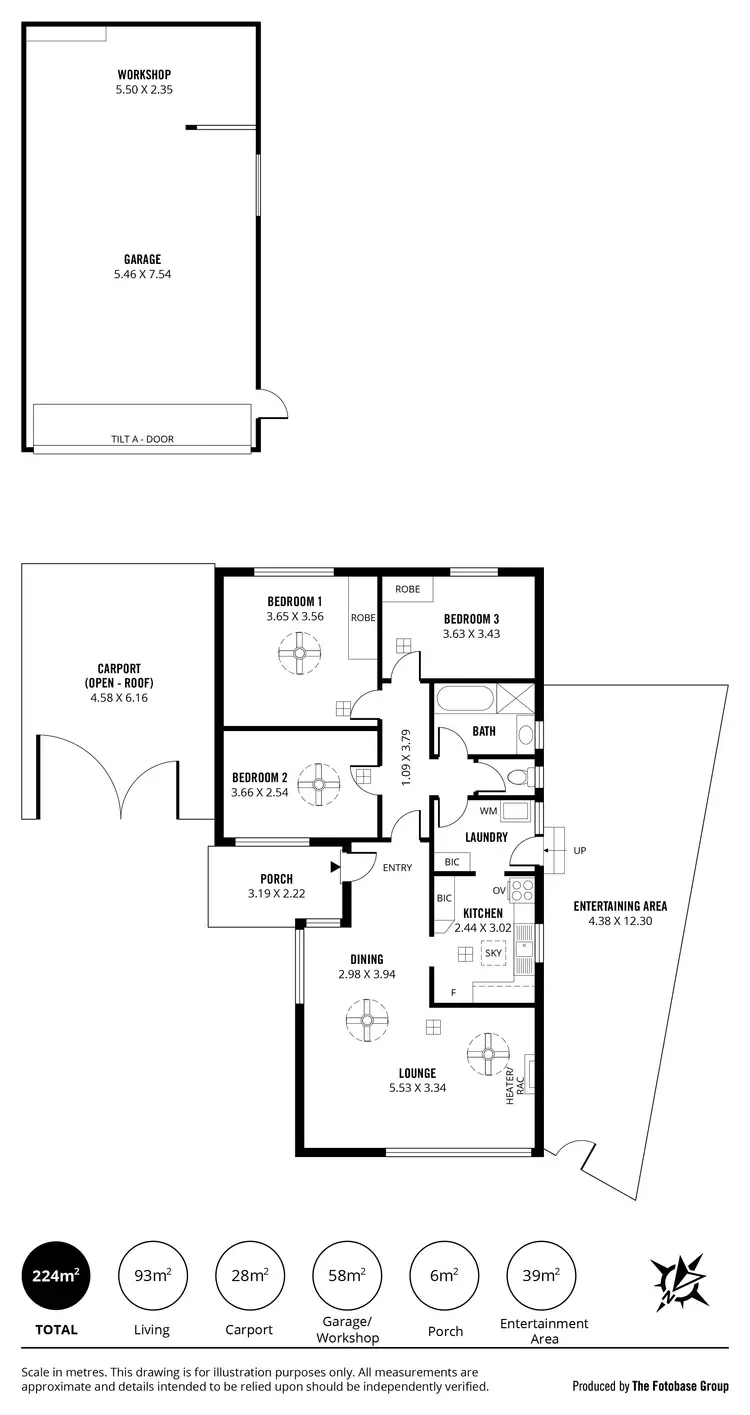 Floorplan of Homely house listing, 6 Brendan Street, Christie Downs SA 5164