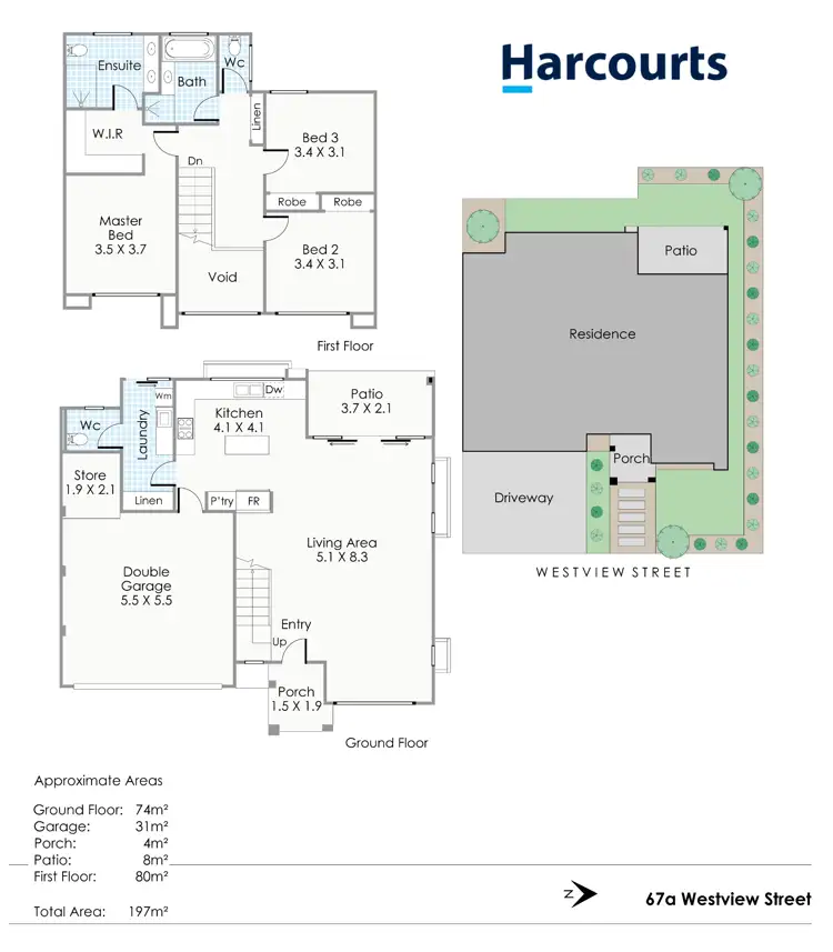 Floorplan of Homely house listing, 67A Westview Street, Scarborough WA 6019
