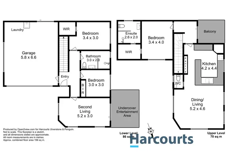 Floorplan of Homely unit listing, 2/15 Russell Avenue, Ulverstone TAS 7315