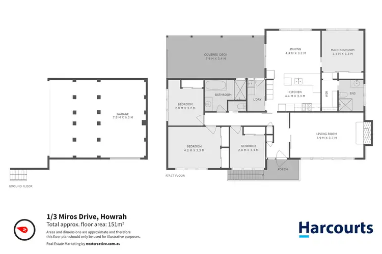 Floorplan of Homely house listing, 1/3 Miros Drive, Howrah TAS 7018