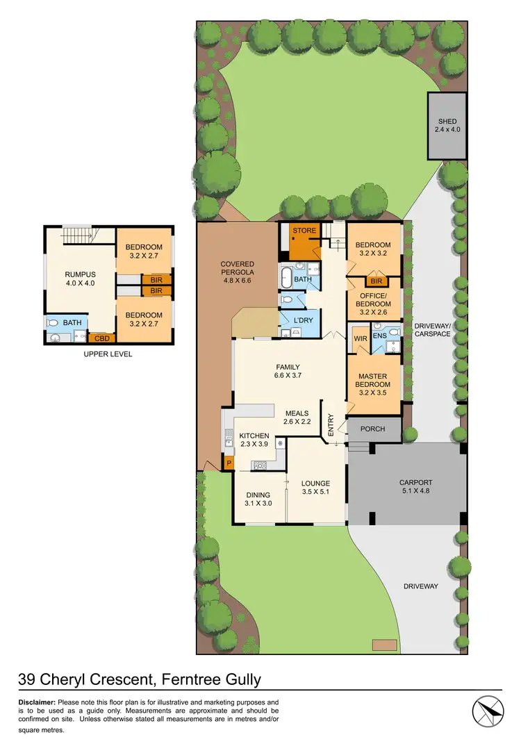 Floorplan of Homely house listing, 39 Cheryl Crescent, Ferntree Gully VIC 3156
