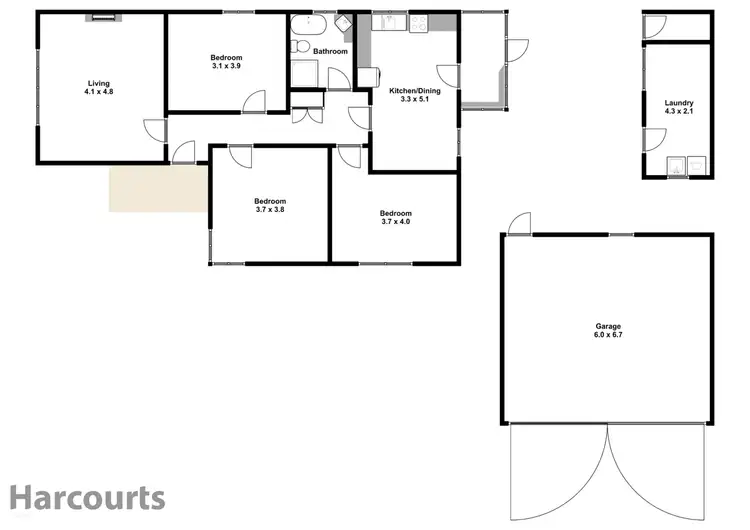 Floorplan of Homely house listing, 9 Wirraway Street, Moe VIC 3825