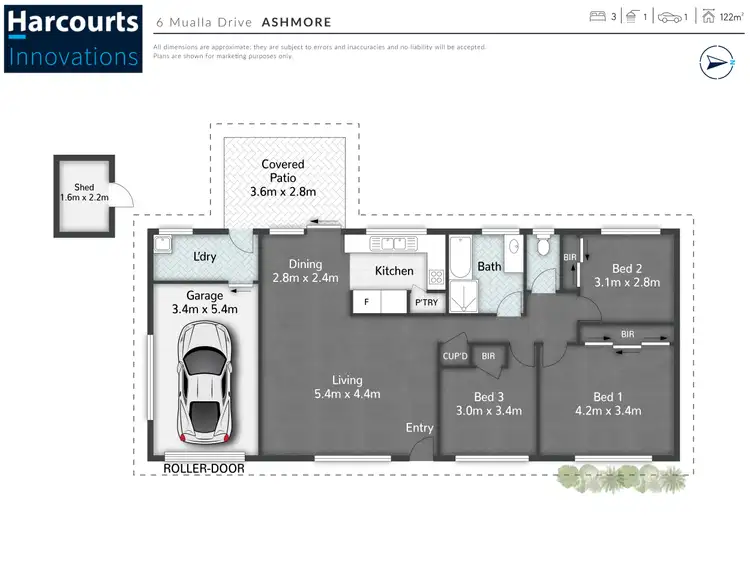 Floorplan of Homely house listing, 6 Mualla Drive, Ashmore QLD 4214