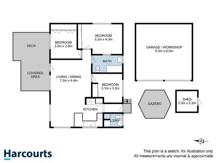 Floorplan of Homely house listing, 8 Rannah Street, Electrona TAS 7054