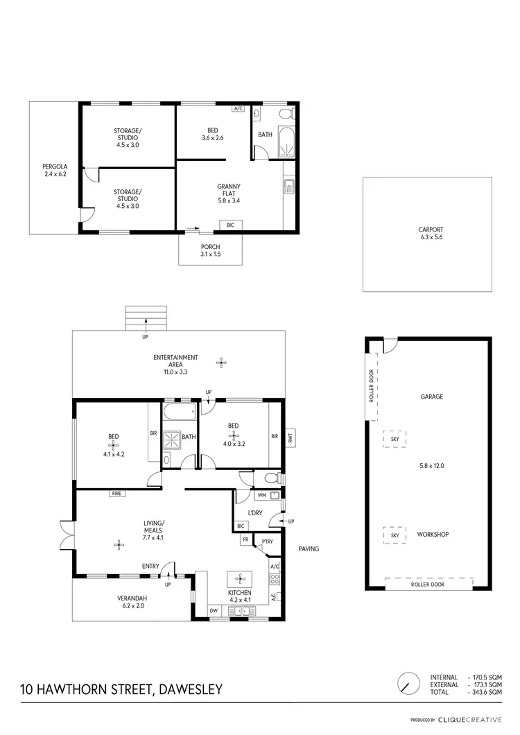 Floorplan of Homely house listing, 10 Hawthorn Street, Dawesley SA 5252