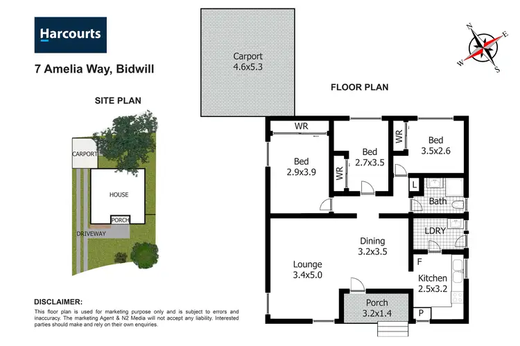 Floorplan of Homely house listing, 7 Amelia Way, Bidwill NSW 2770