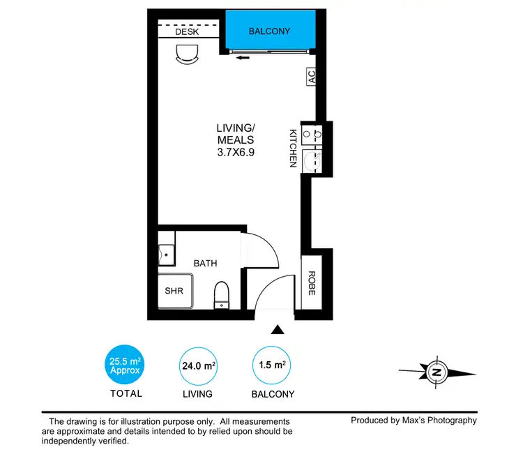 Floorplan of Homely apartment listing, 416/304 Waymouth Street, Adelaide SA 5000