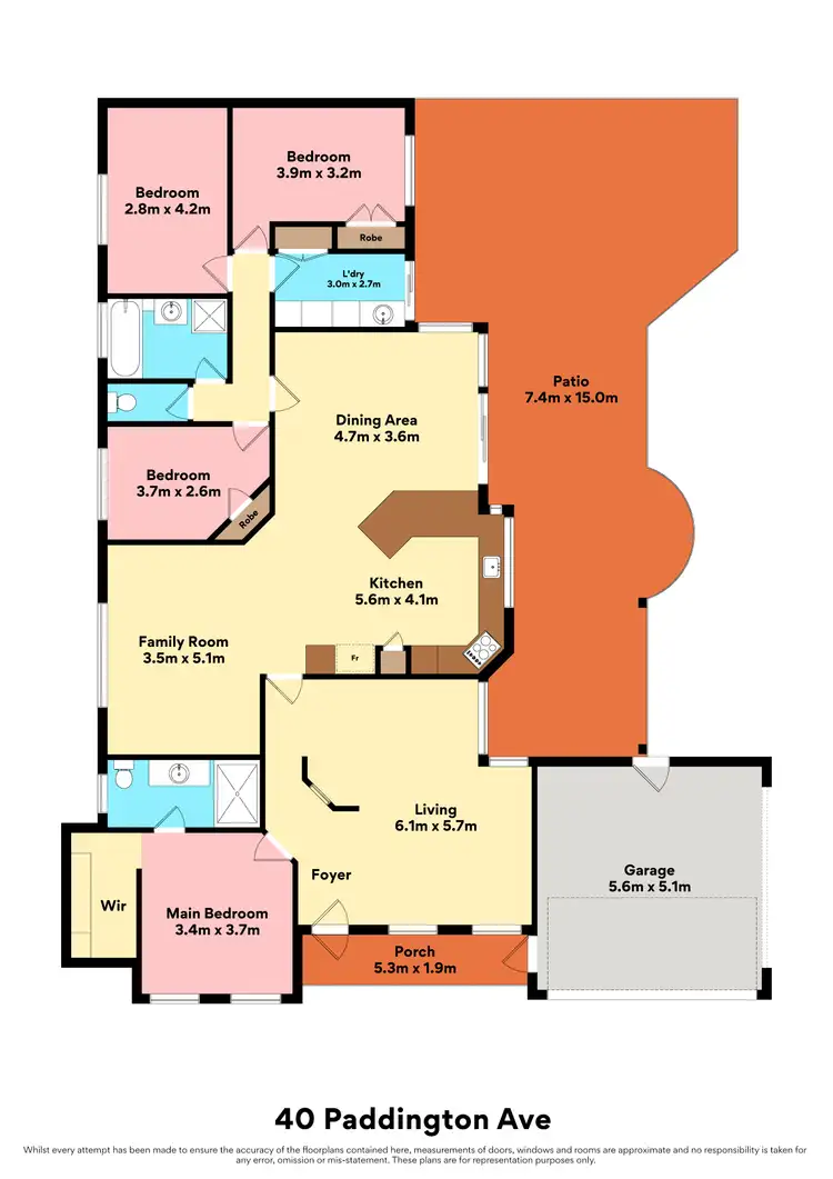 Floorplan of Homely house listing, 40 Paddington Avenue, Currambine WA 6028