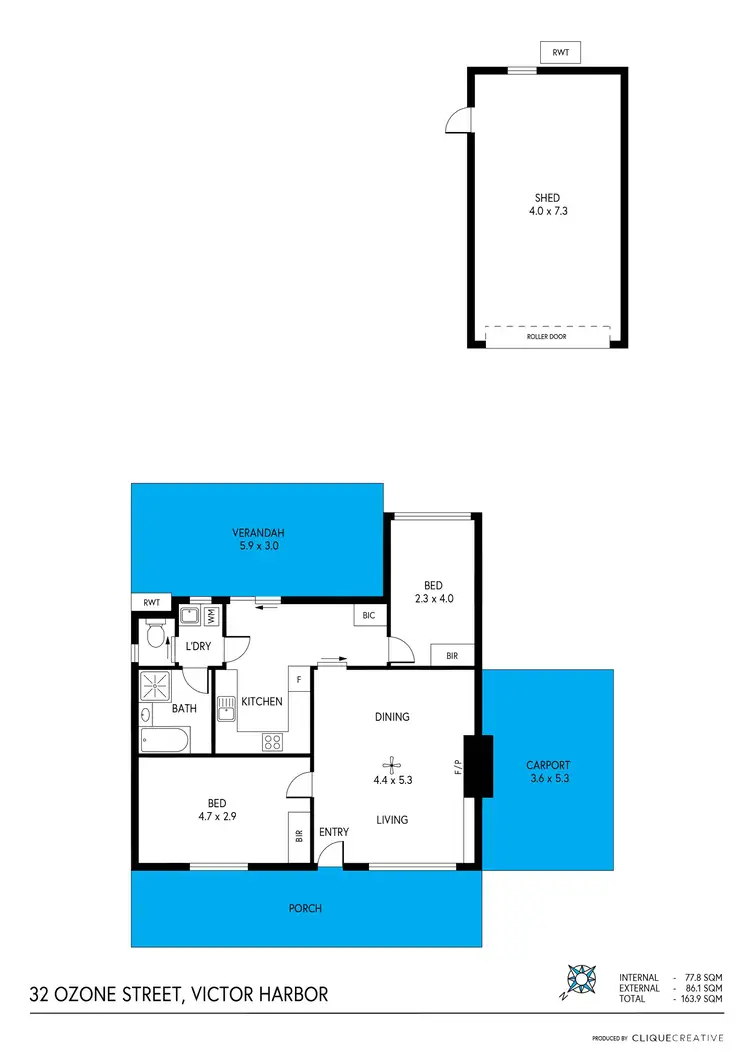 Floorplan of Homely house listing, 32 Ozone Street, Victor Harbor SA 5211