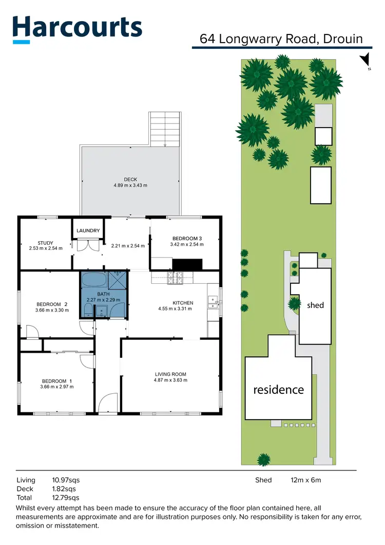 Floorplan of Homely house listing, 64 Longwarry Road, Drouin VIC 3818