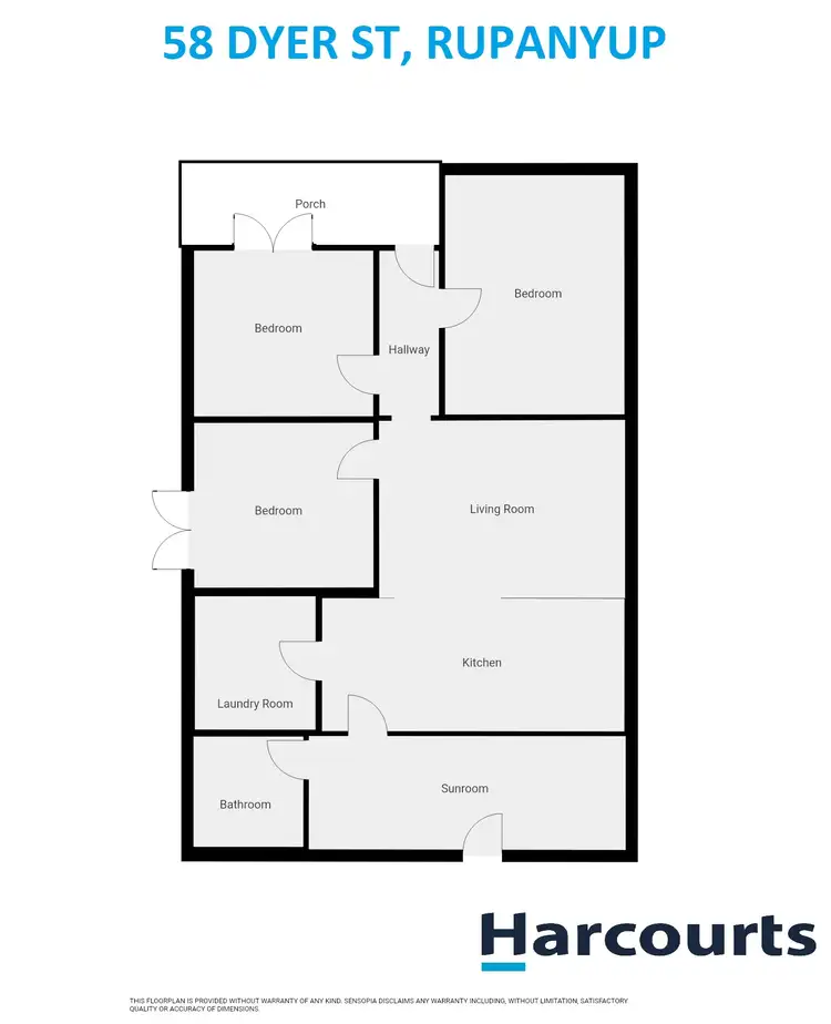 Floorplan of Homely house listing, 58 Dyer Street, Rupanyup VIC 3388