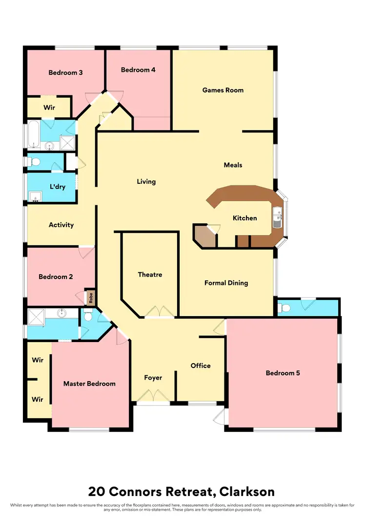 Floorplan of Homely house listing, 20 Connors Retreat, Clarkson WA 6030