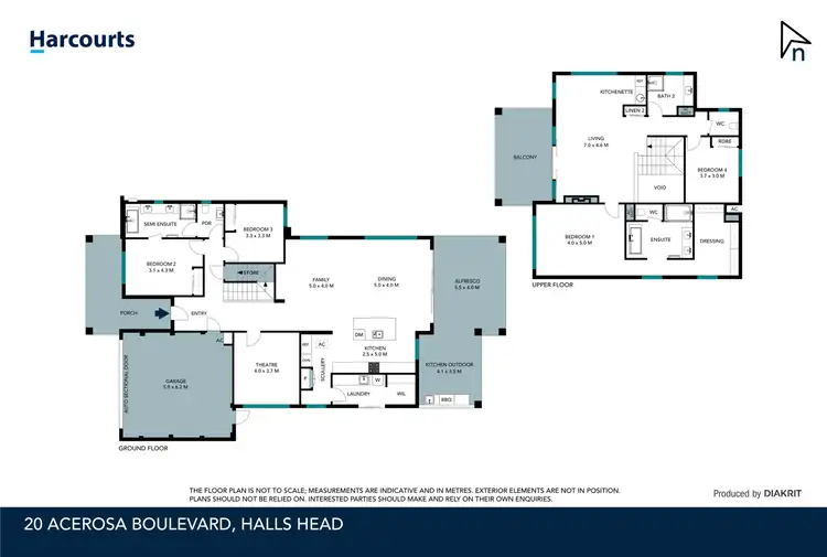 Floorplan of Homely house listing, 20 Acerosa Boulevard, Halls Head WA 6210