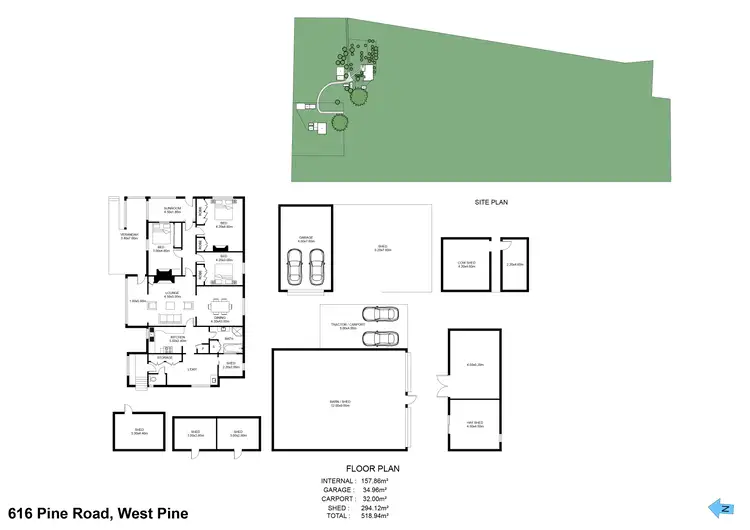 Floorplan of Homely house listing, 616 Pine Road, West Pine TAS 7316