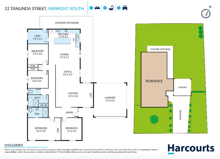 Floorplan of Homely house listing, 12 Tanunda Street, Vermont South VIC 3133