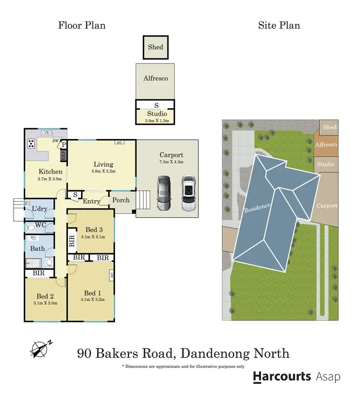 Floorplan of Homely house listing, 90 Bakers Road, Dandenong North VIC 3175