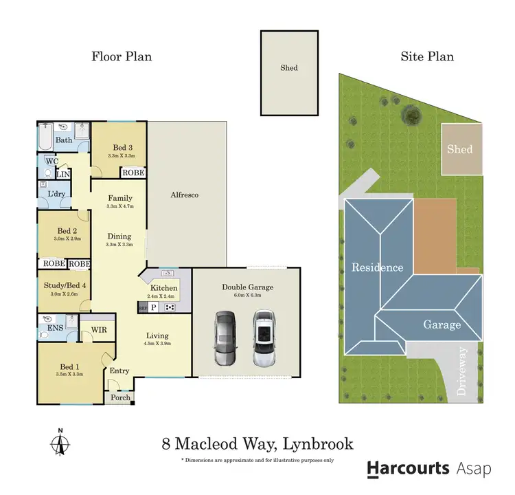 Floorplan of Homely house listing, 8 Macleod Way, Lynbrook VIC 3975