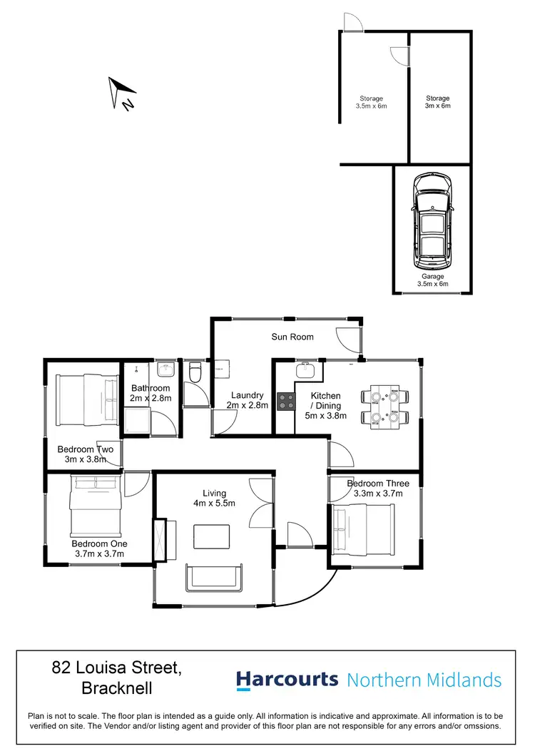 Floorplan of Homely house listing, 82 Louisa Street, Bracknell TAS 7302