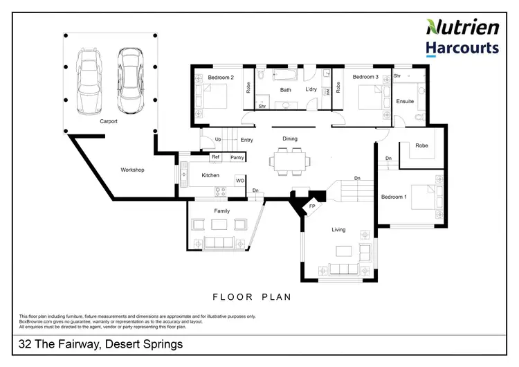 Floorplan of Homely house listing, 32 The Fairway, Desert Springs NT 870