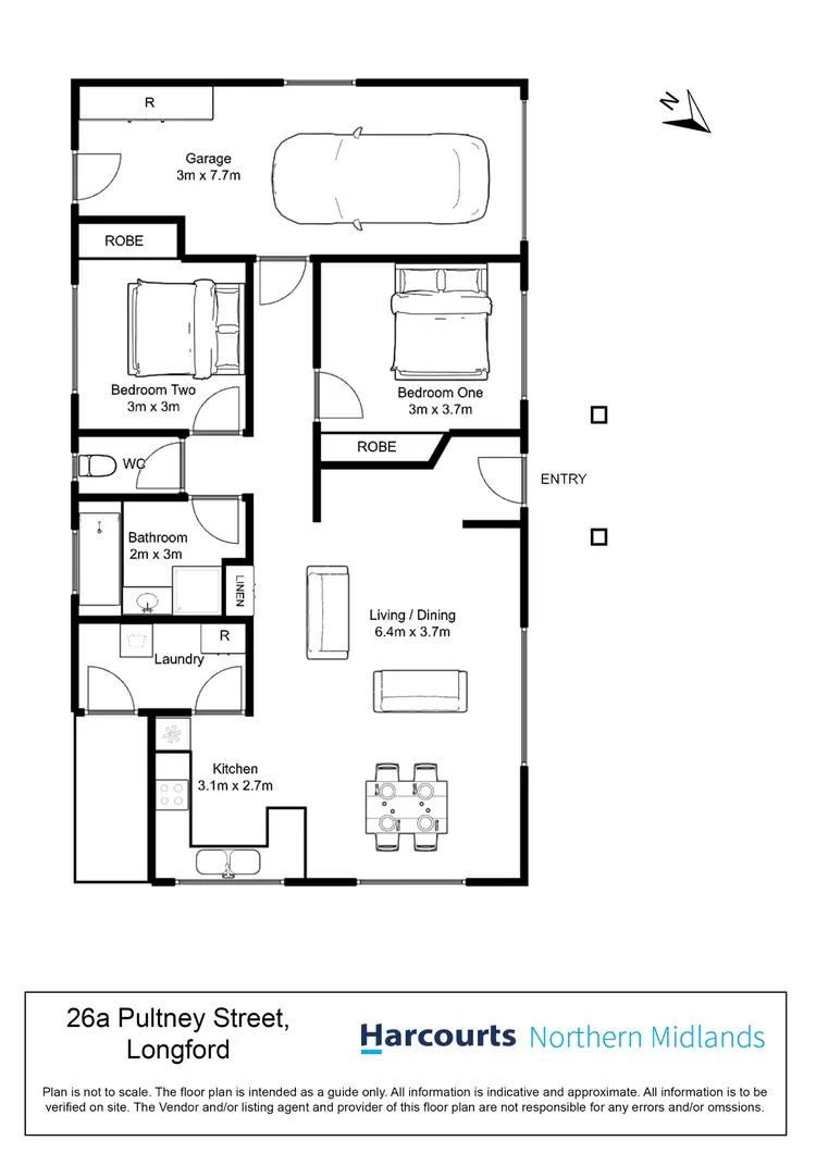 Floorplan of Homely villa listing, 26a Pultney Street, Longford TAS 7301