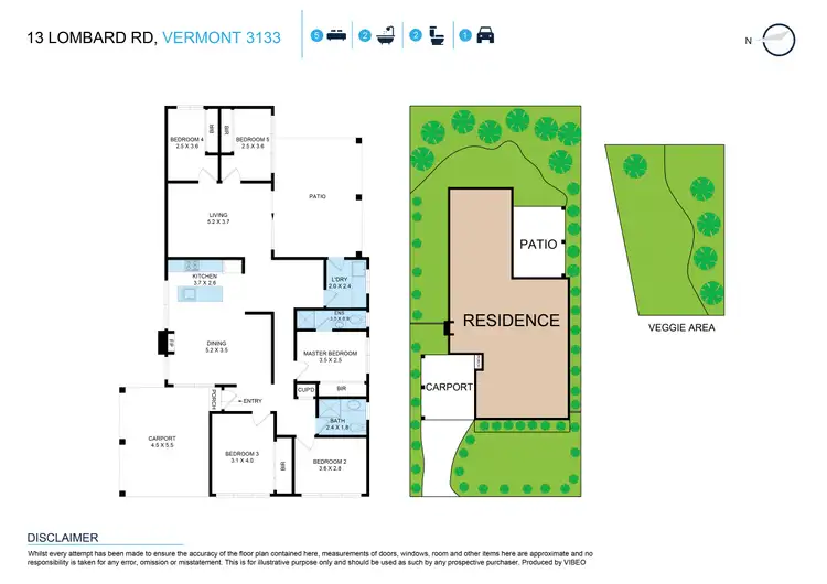 Floorplan of Homely house listing, 13 Lombard Road, Vermont VIC 3133