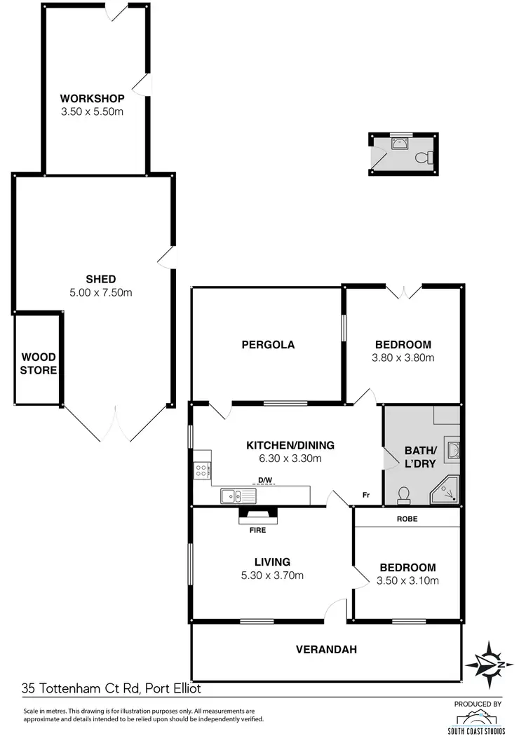 Floorplan of Homely house listing, 35 Tottenham Court Road, Port Elliot SA 5212