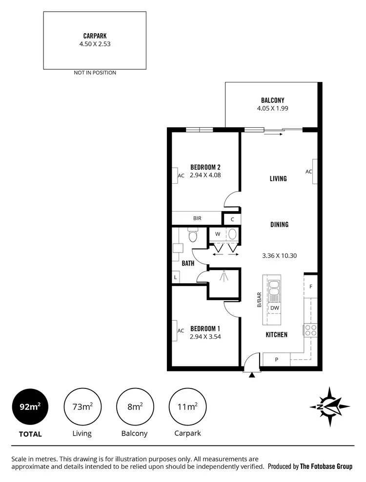Floorplan of Homely apartment listing, 18/51 Victoria Parade, Mawson Lakes SA 5095