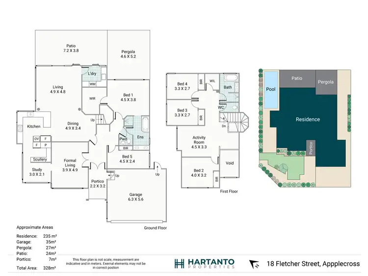 Floorplan of Homely house listing, 18 Fletcher Street, Applecross WA 6153