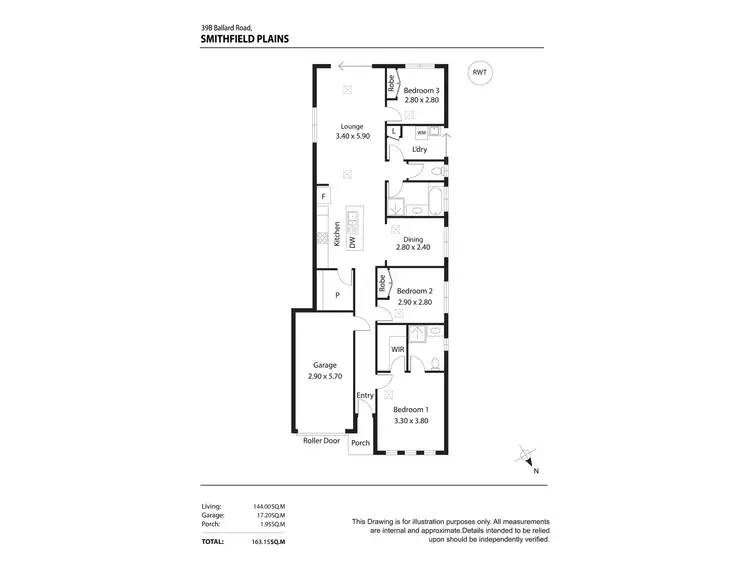 Floorplan of Homely house listing, 39B Ballard Road, Smithfield Plains SA 5114