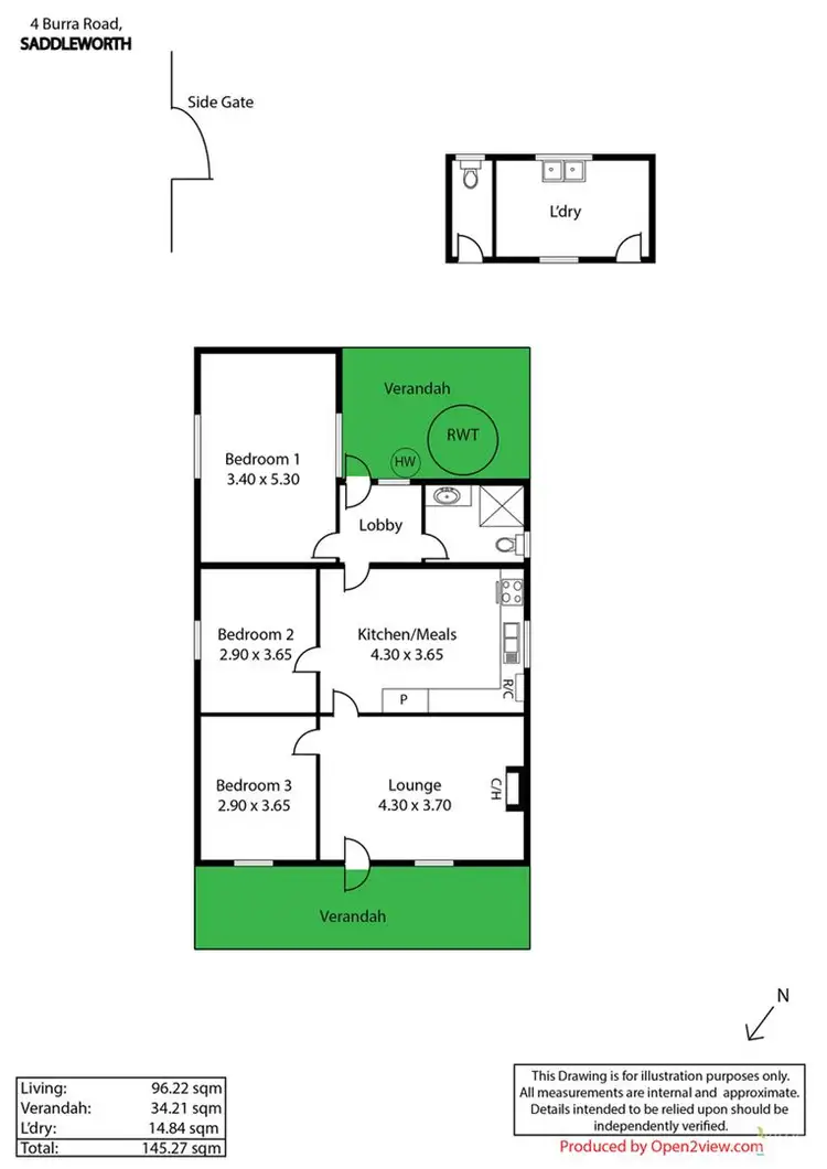 Floorplan of Homely house listing, 4 Burra Road, Saddleworth SA 5413