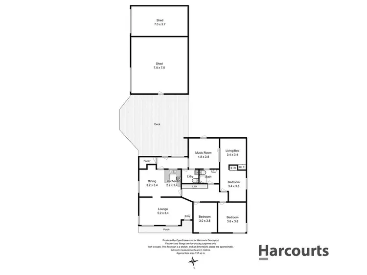 Floorplan of Homely house listing, 56 Cotton Street, Latrobe TAS 7307