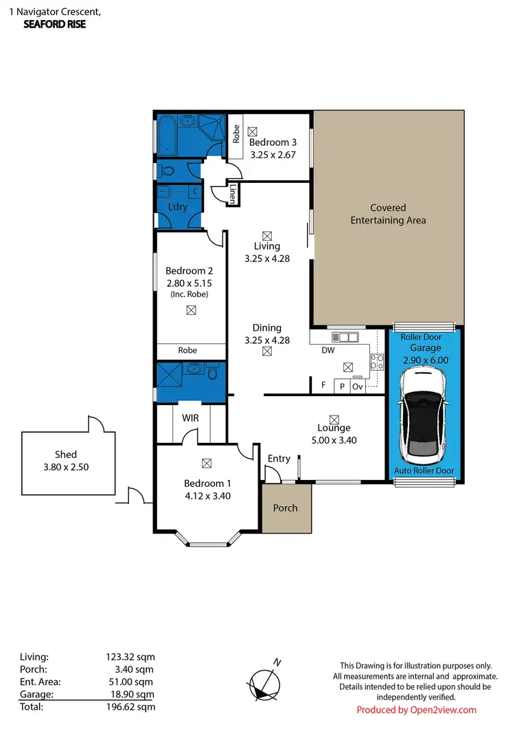 Floorplan of Homely house listing, 1 Navigator Crescent, Seaford Rise SA 5169