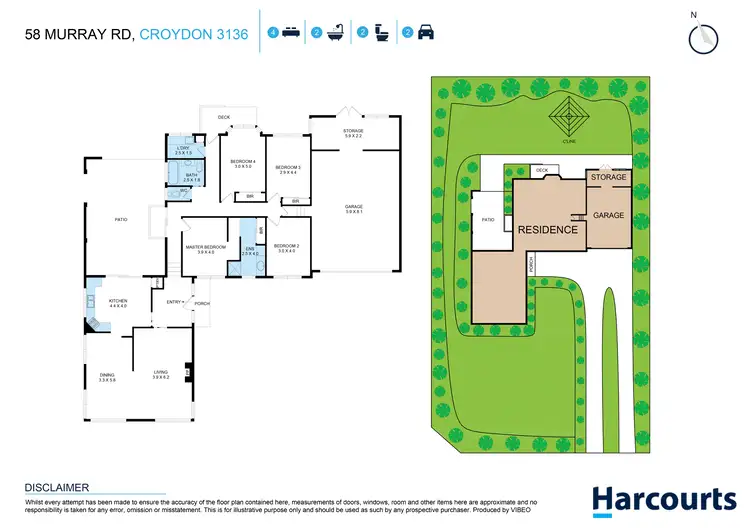 Floorplan of Homely house listing, 58 Murray Road, Croydon VIC 3136
