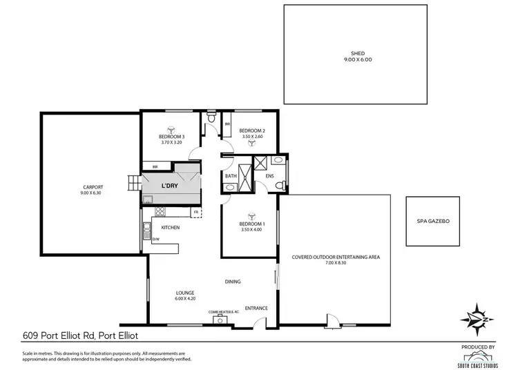 Floorplan of Homely house listing, 609 Port Elliot Road, Port Elliot SA 5212