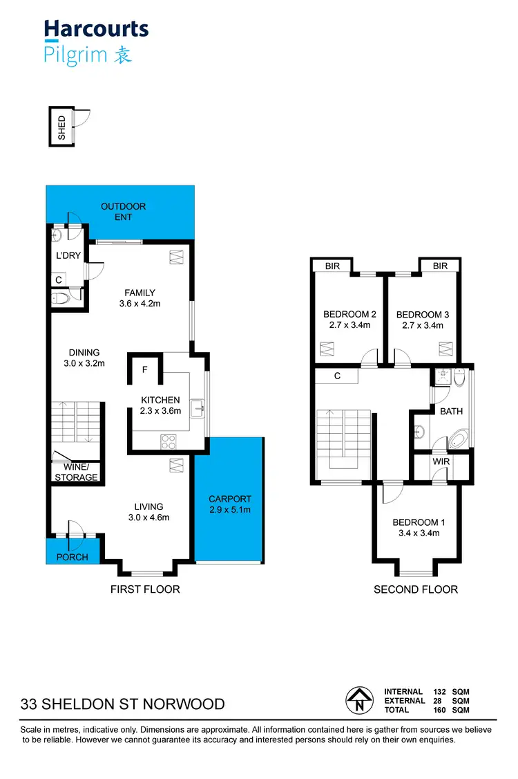 Floorplan of Homely townhouse listing, 33 Sheldon Street, Norwood SA 5067