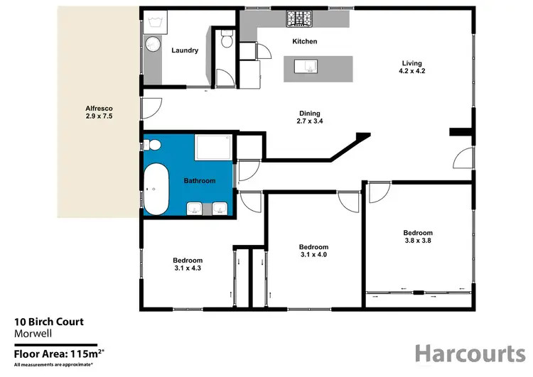 Floorplan of Homely house listing, 10 Birch Court, Morwell VIC 3840