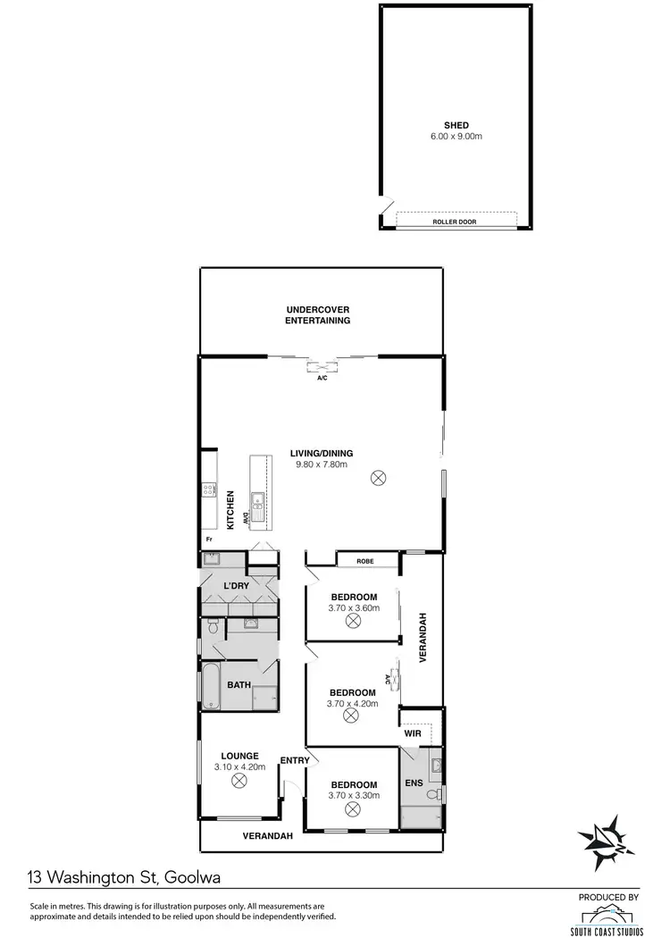 Floorplan of Homely house listing, 13 Washington Street, Goolwa SA 5214